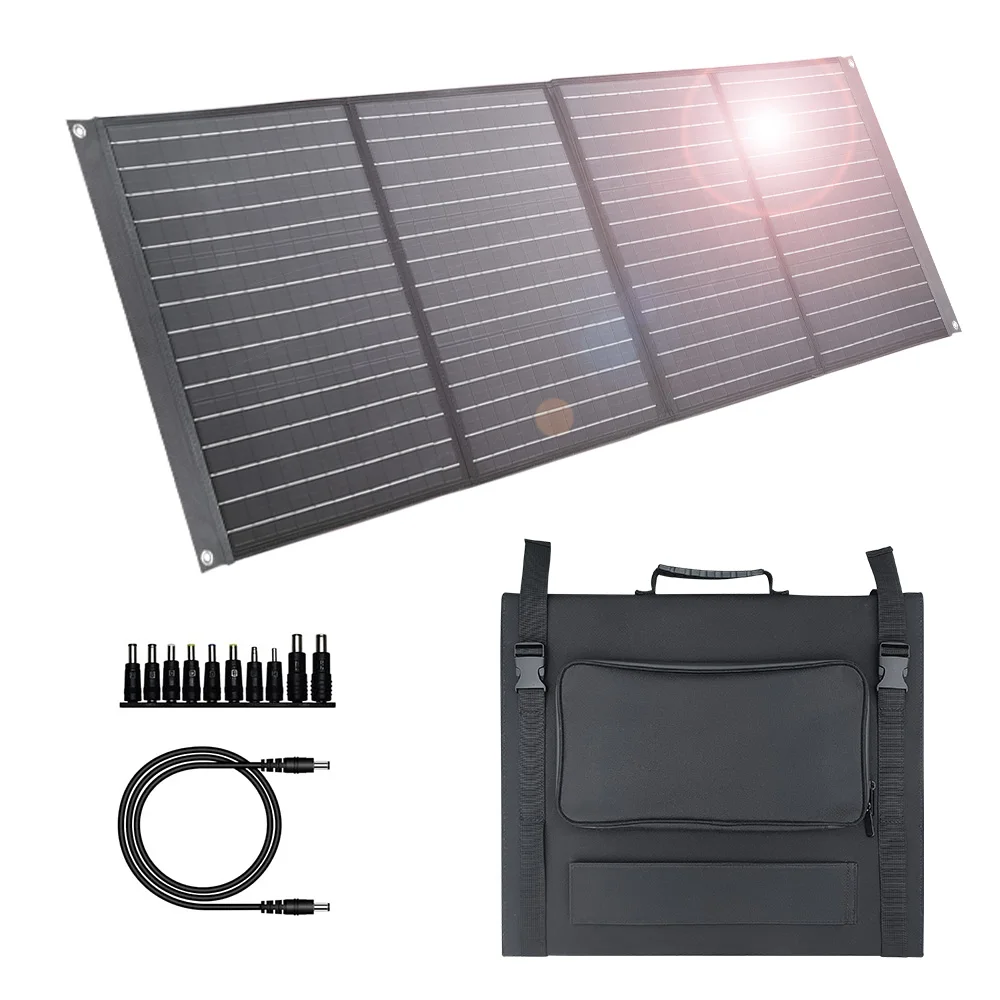 Monocrystalline Silicon Foldable Solar Panel 60w 80w 100w 200w 300w 400w Portable Folding Solar Outdoor Camping