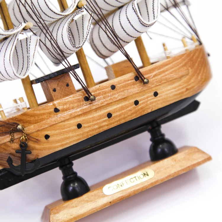 Tall Ship Miniature Marine Wood Maritime Boat Nautical Sailing Ship Home Desk Decoration Decor Crafts Wooden Boat Models