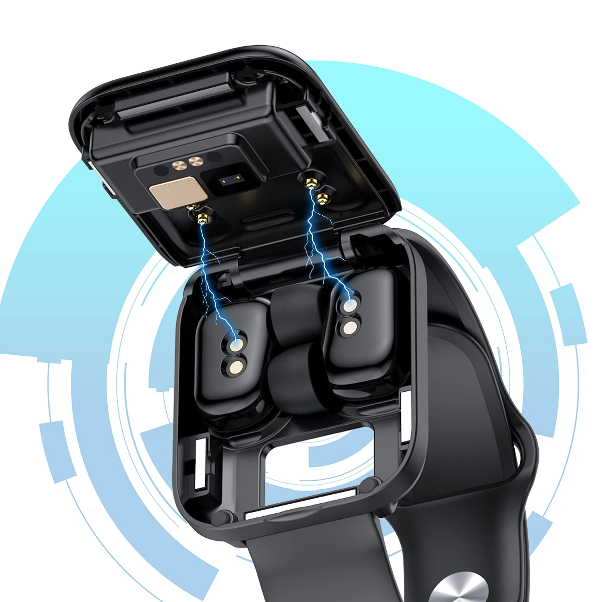 2021 smart watch earbuds 2 in 1 bracelet couples tws headphone X5 pro blood pressure heart rate monitor fitness wristband