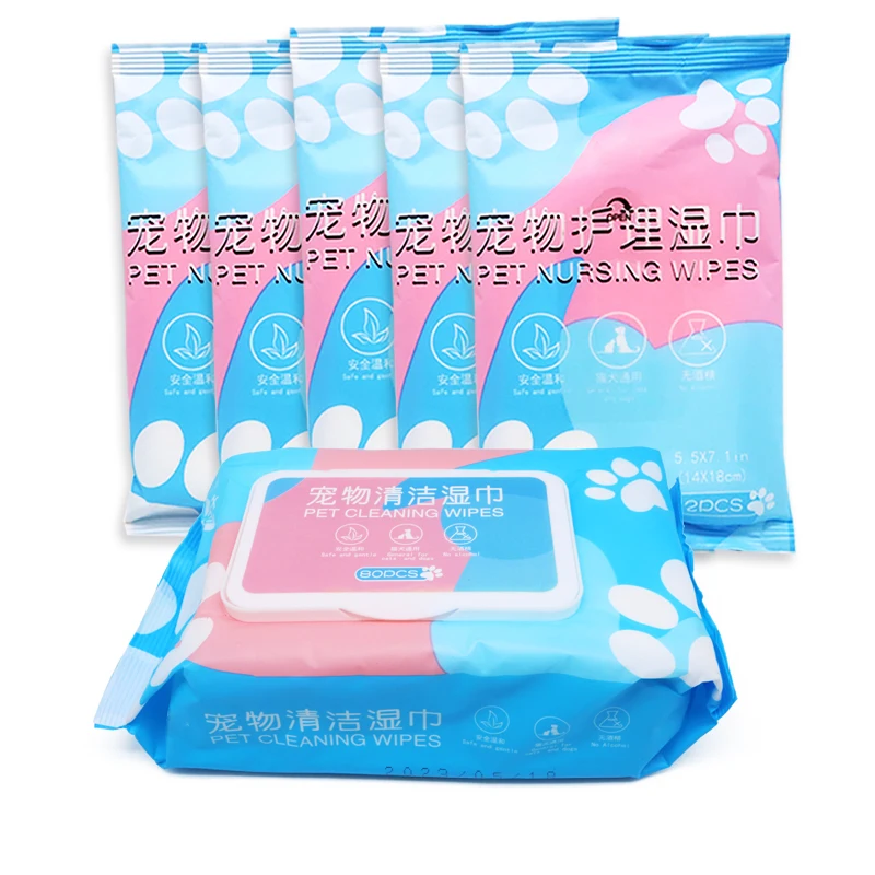 pet cleaning wipes clean ear, face, body and paw of dogs gentle remove dirt eco friendly