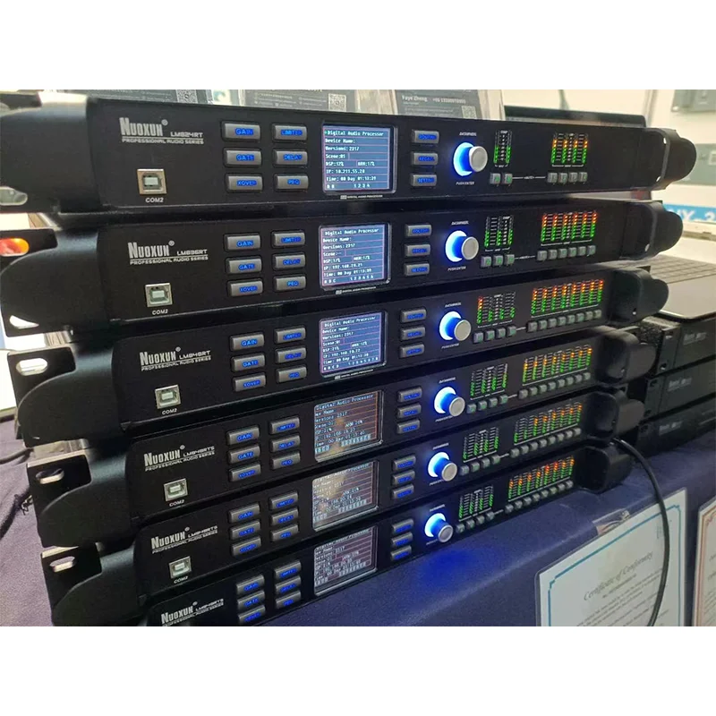 4 in 8 out DSP speaker processor professional dj sound system Digital speaker management DSP crossover FIR audio processor