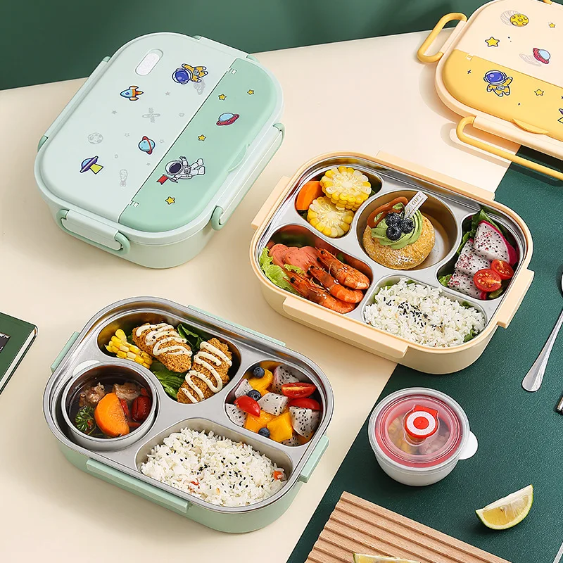 Amazon Hot Selling Lunch Boxes Plastic Lunch Box Sealed kids Food Containers Portable Kid Bento Box lonchera for kid