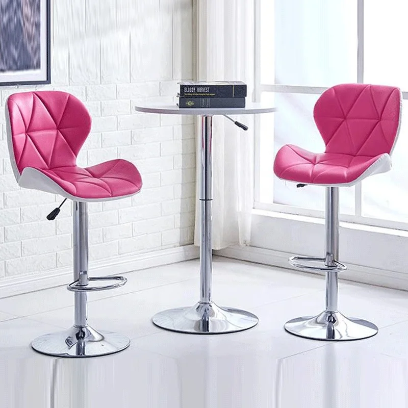 High Quality Cheap Price Adjustable swivel Tall Bar Stools Upholstered PU Leather Seat Bar Stool Chairs
