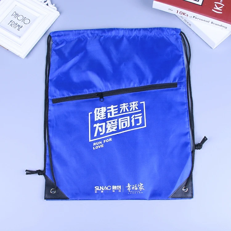 Promotional Logo Bags Drawstring, Sports Drawstring Bags For Men Backpack