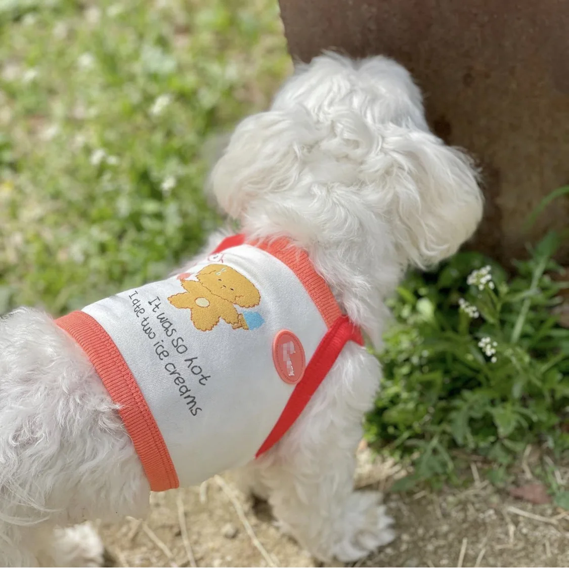 Pet summer clothing cool cotton breathable cat and dog suspender vest