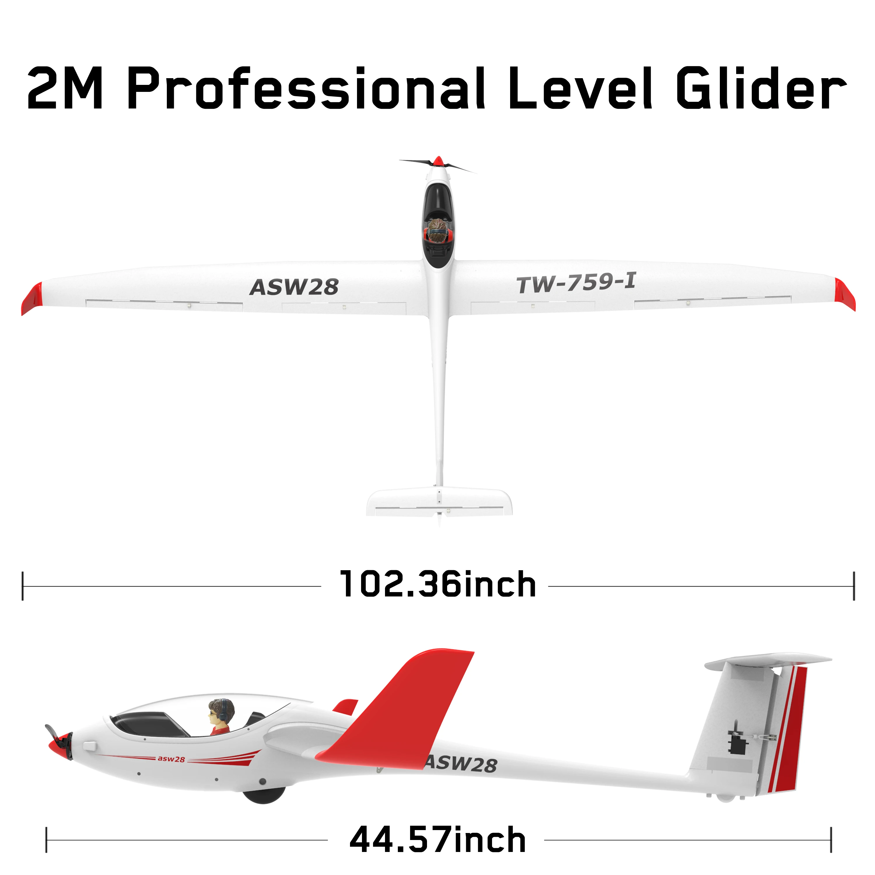 ASW28 PNP  Rc Plane Glider brushless EPO Foam Plastic electric airplane