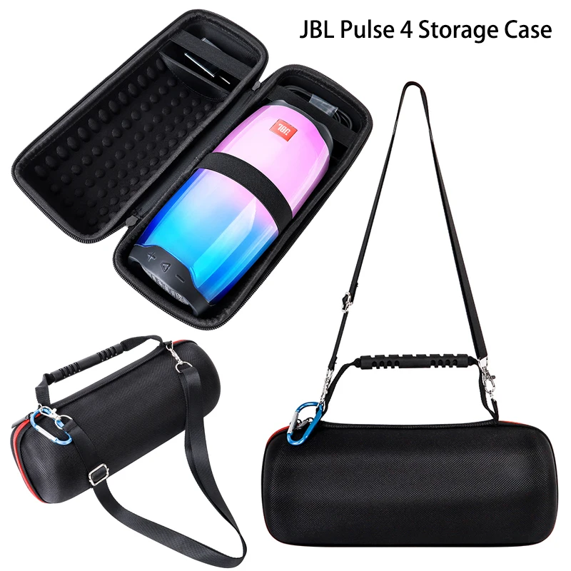 EVA Hard Carrying Case Bag Holder for JBL- Pulse 4 Waterproof Portable Wireless Bluetooth Speaker Charger Adapter Power Cord