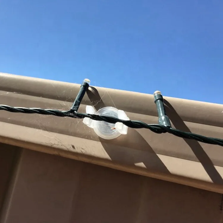 
custom Nickel all purpose magnetic shingle tab window mini clips adhesive c7 c9 c led christmas string light deck tree clip 