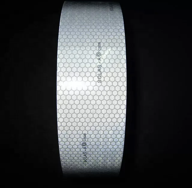 Silver Scotchlite 3150A SOLAS Grade Conspicuity Marine Solas Approved Silver Reflective Tape solas retro reflective tape