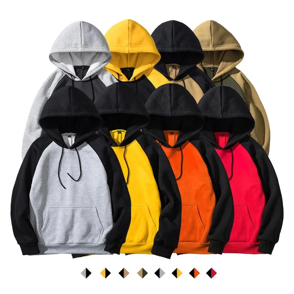 High quality European size soft warm fleece OEM blank custom wholesale   pullover hoodies