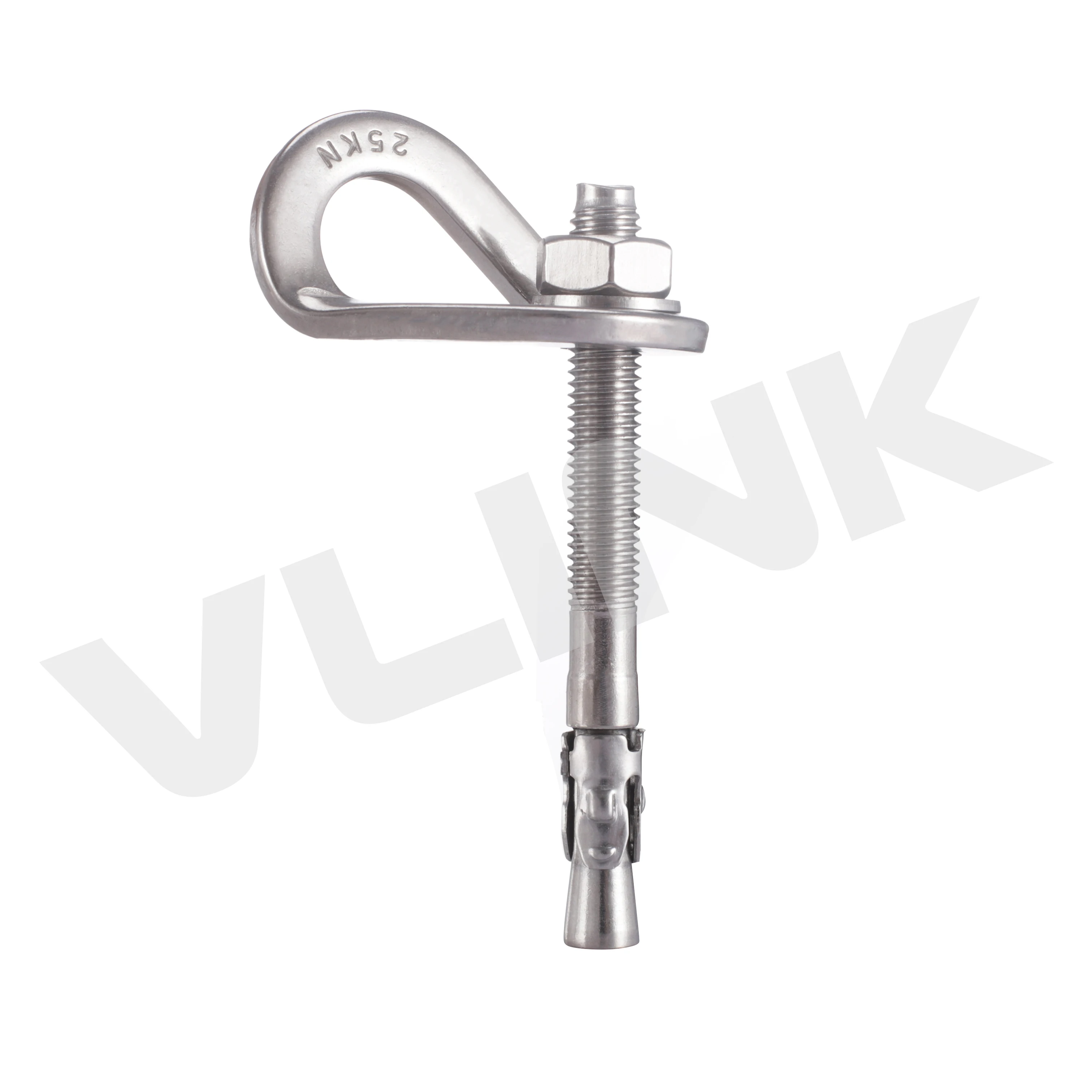 High Corrosion Resistance 304 Stainless Steel 25KN Rock Climbing Anchor with Expansion Bolt