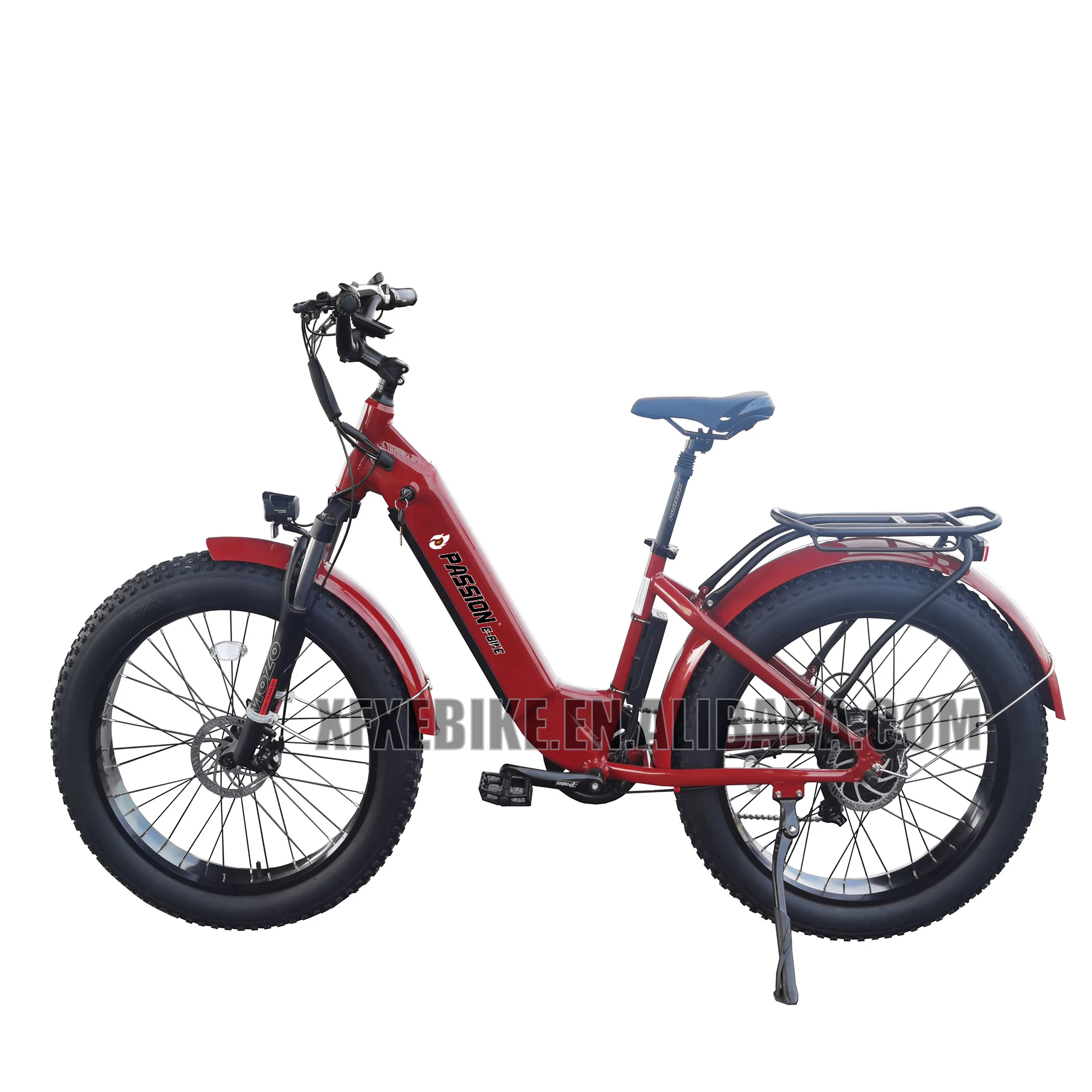 New Design Step Through E Bike Fat Tire Electric Mountain Bike 750w 15Ah Hidden E-bike Battery Road Bicycle
