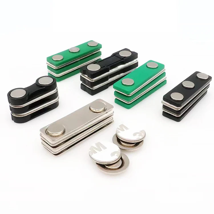 Magnetic name badge Manufacturer Plastic Metal Magnetic Suction Chest Plate Strong Magnet Accessories Work Number Plate