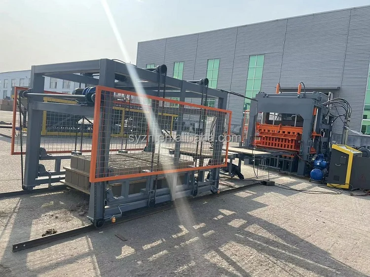 QT12-15 Fully automatic Automatic concrete cement interlocking brick making machinery hollow block making machine