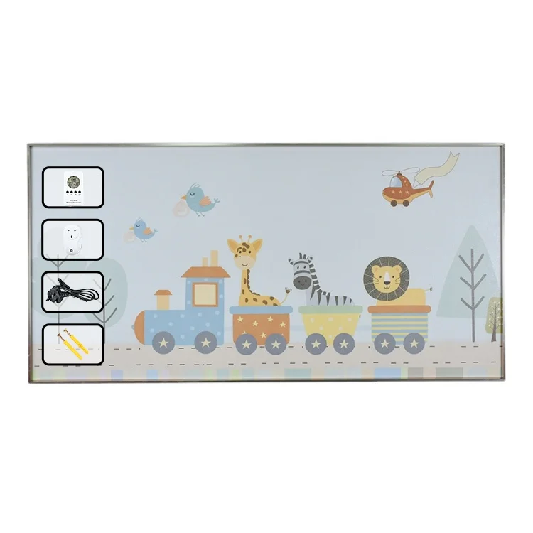 Настенное крепление Cerawarm с изображением Дальнего Инфракрасного Обогрева с защитой от перегрева и водонепроницаемостью