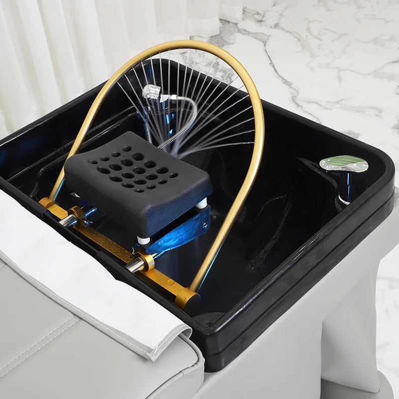 Shampoo Bed Barbershop Beauty Salon Furniture Modern Commercial Furniture Hot Sale Hair Salon Furniture Shampoo Chair Backwa