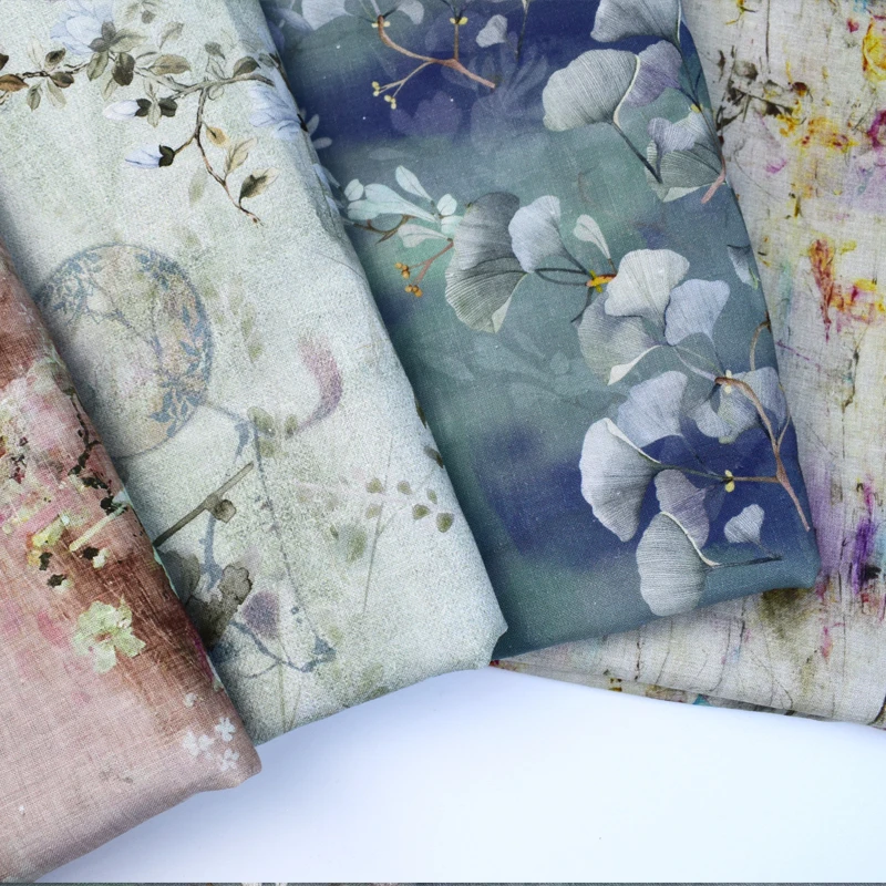 
Manufacturers Wholesale Cotton And Ramie For Vintage Printed Fabrics 