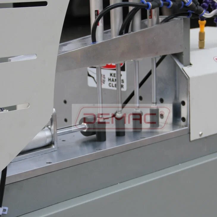 Double head 45 degree aluminum profile cutting machinery