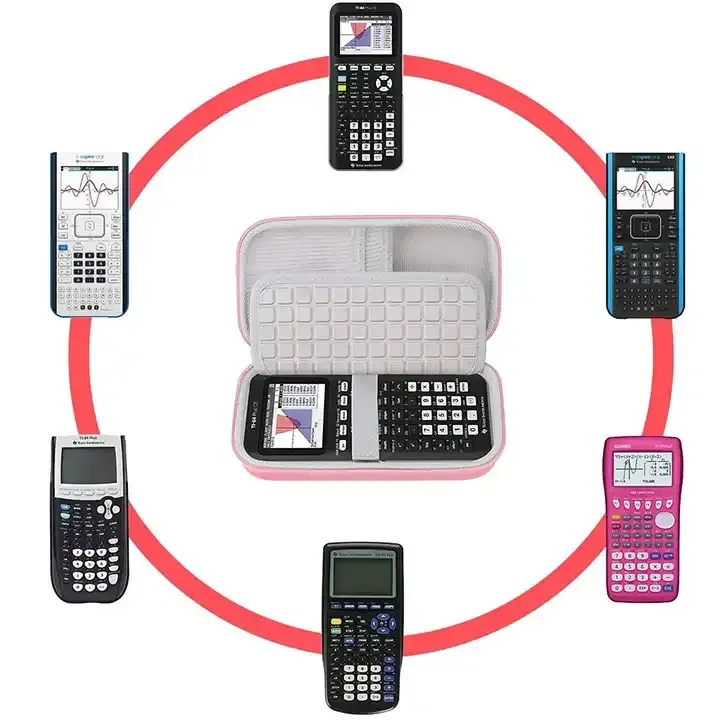 Hard EVA Shockproof Case EVA Protective Storage Case EVA Carrying Travel Case for Ti 84 Plus CE Calculator