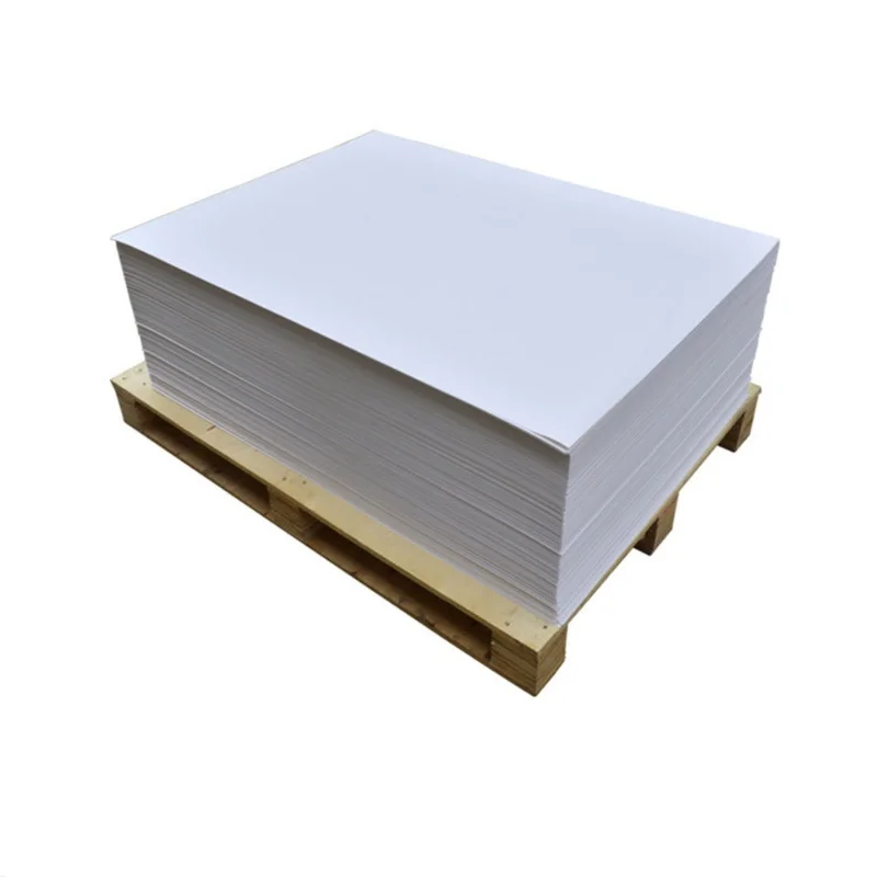 Free sample print and package White Ivory Board Good Brightness and Smoothness high bulk FBB
