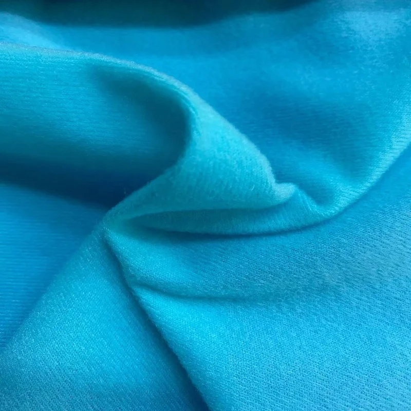  100% recycled polyester tricot brush fabrics for