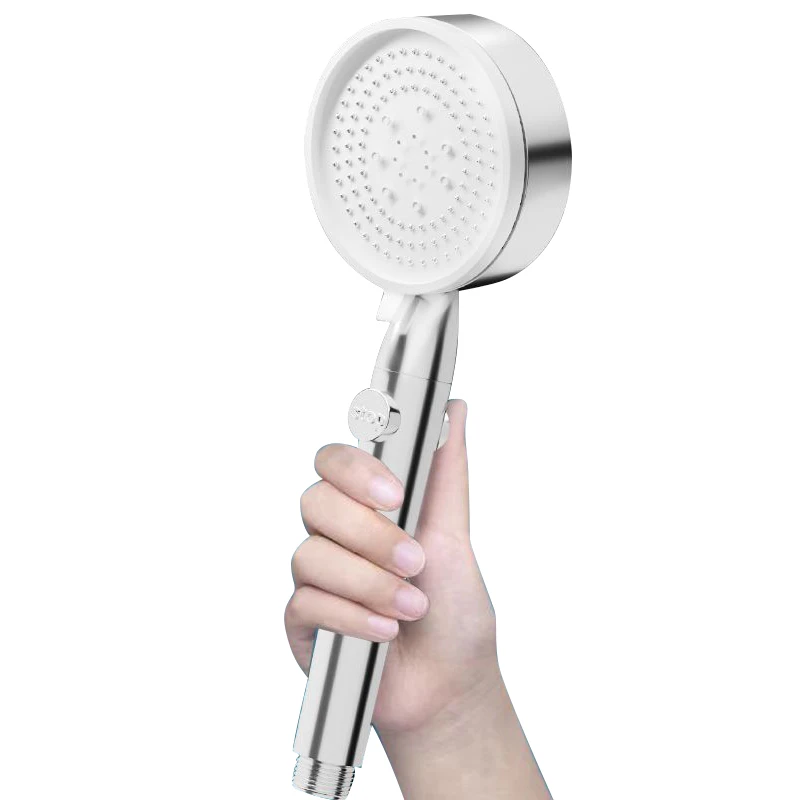 GHS-032 white nice quality luxury plastic spa rainfall shower  filter hand shower plastic hand shower for bathroom