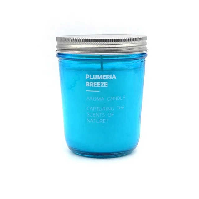 LC03P Wholesale Mason Jar Scented Massage Candles Lid Aromatherapy Soy Wax with Custom Stickers and Metal Home Decoration Bamboo