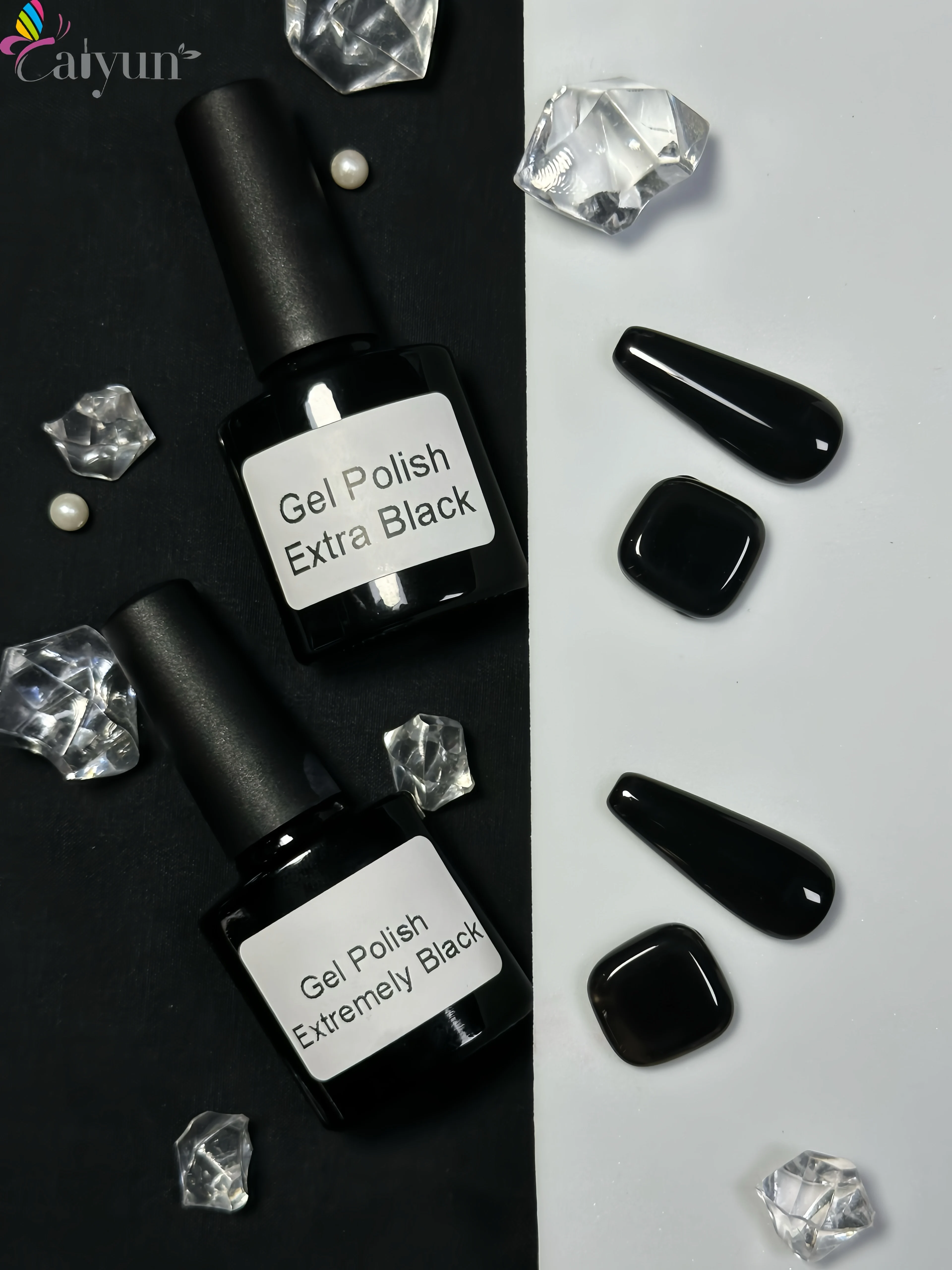 8ml Trendy Super White Black Uv Led High Pigmentation Hema Free Color Gel Polish