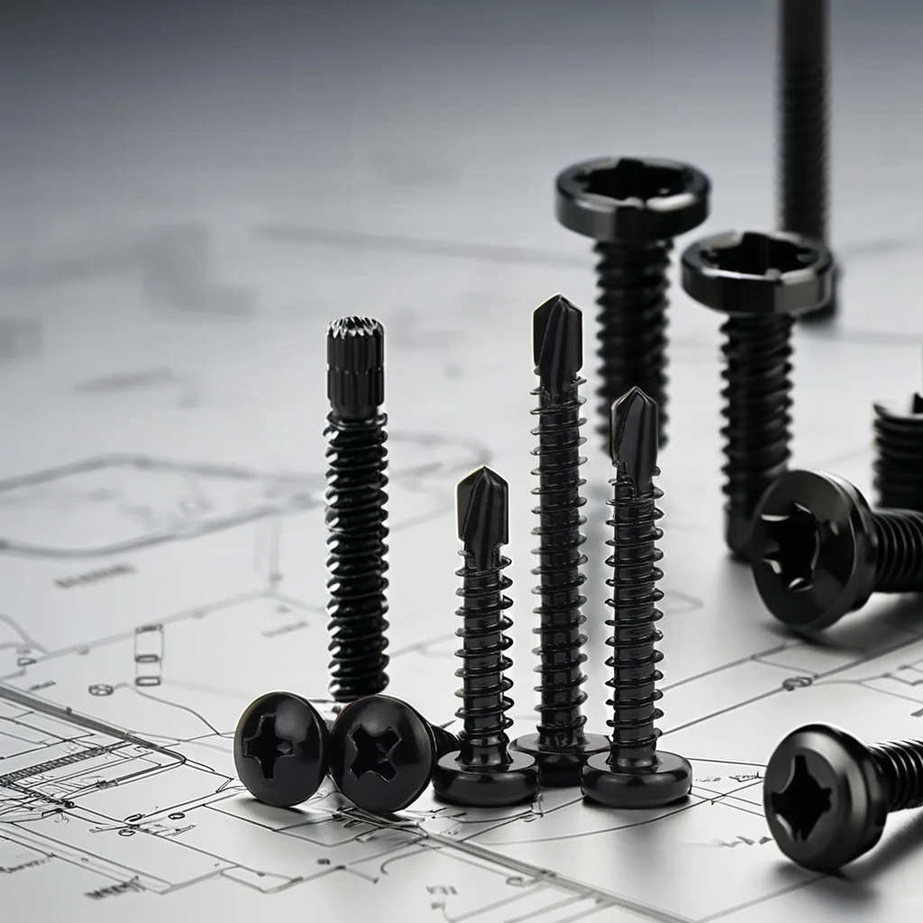 410 Stainless Steel Phillips Round Head/Flat Head Self-drilling Screws, Dovetail Self-tapping Screws M4.2 M4.8