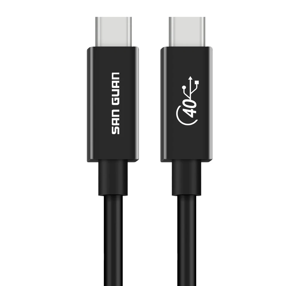 Usb 4,0 кабель Pd 100 Вт быстрой зарядки Thunderbolt 4 кабель активный Тип 40 Гбит/с 5K 60 Гц кабель-Переходник Usb C на Usb C кабель для Macbook Pro ноутбук