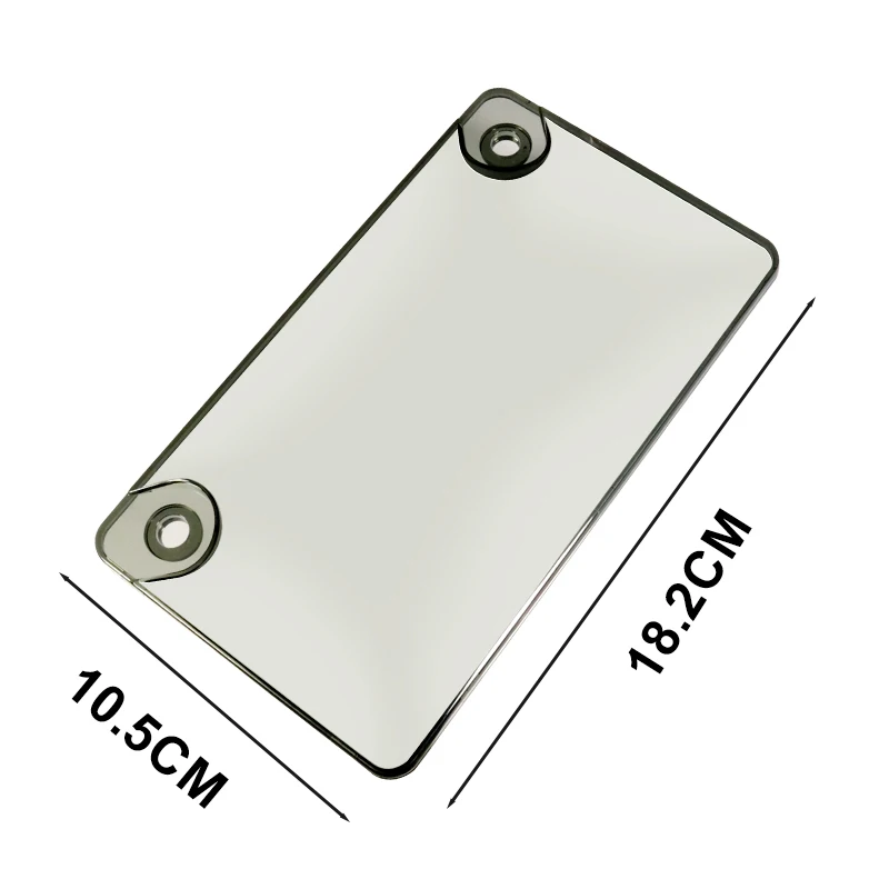 Logo Custom One Piece License Plate Holder Motor Tinted License Plate Protector Shields for Motorcycle
