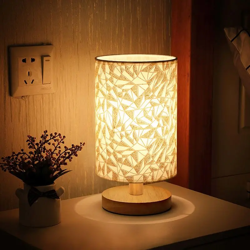 Elegant Design Bedside LED Night Lamp Touch Dimming Table Lamp With Wireless Charger