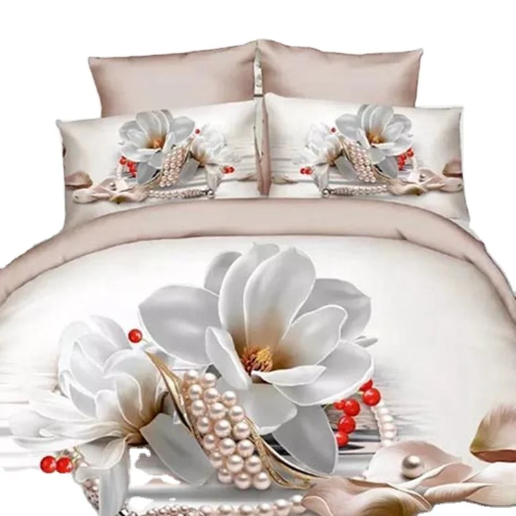 Factory Sale High Quality King Custom 3D Print Duvet Cover Set 90Gsm Microfiber Sheet, Pillowcase & Duvet Cover Sets