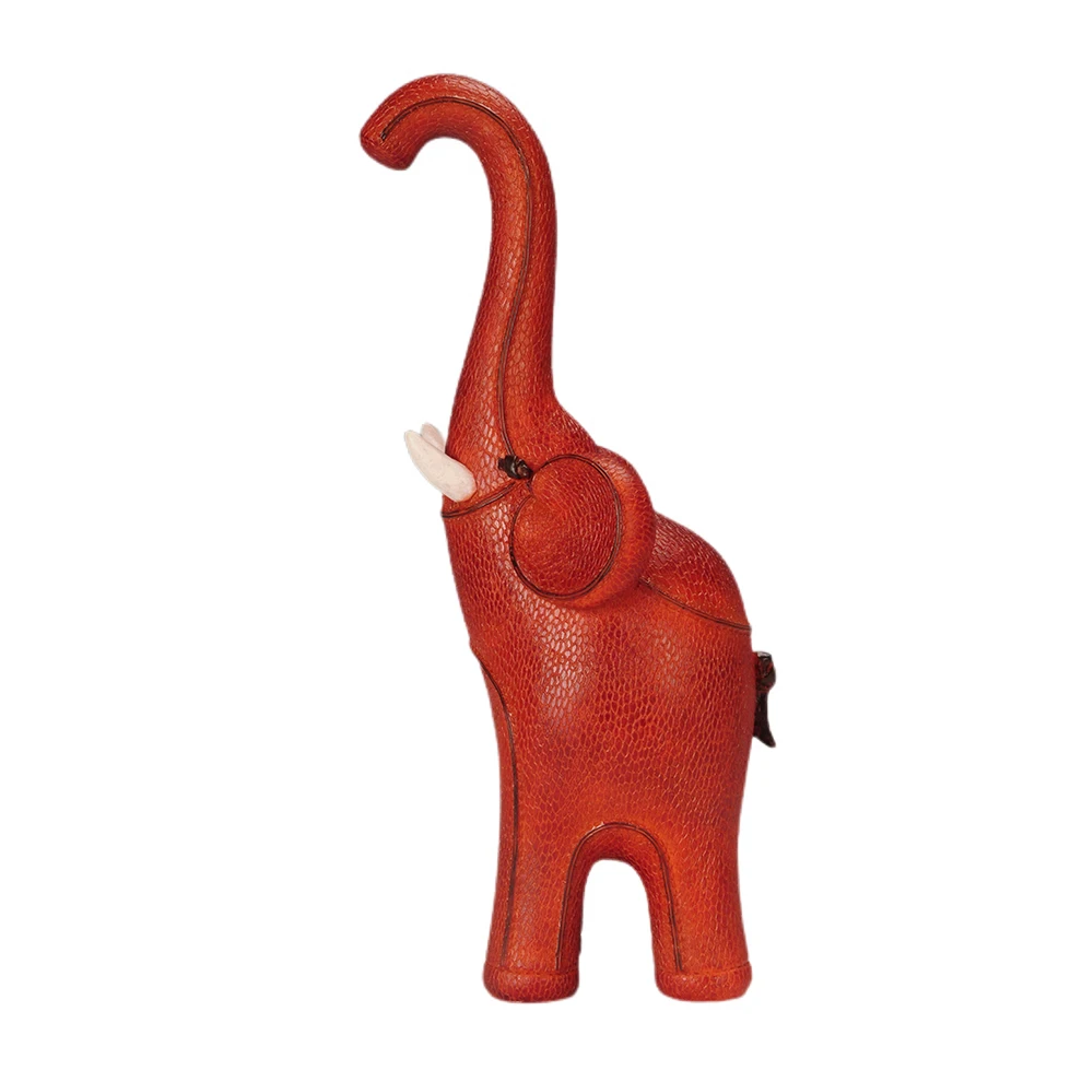 Resin red elephants animal home decorations  figurines resin elephants sculptural craft & gift