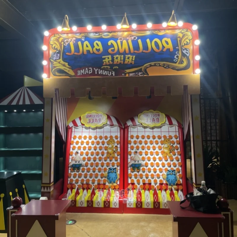 Park Theme Building Concession Booth Carnival Game  Shooting Gallery Krazy Kans Large Games Fun Festival Games And Activities
