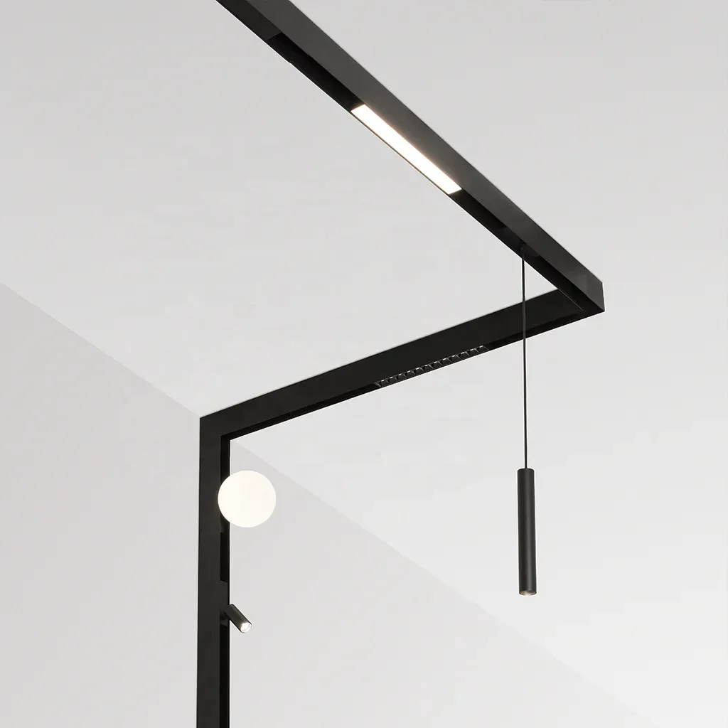 Vandolite bar modern rail lighting system led track light dimmable ceiling surface mount magnetic track light