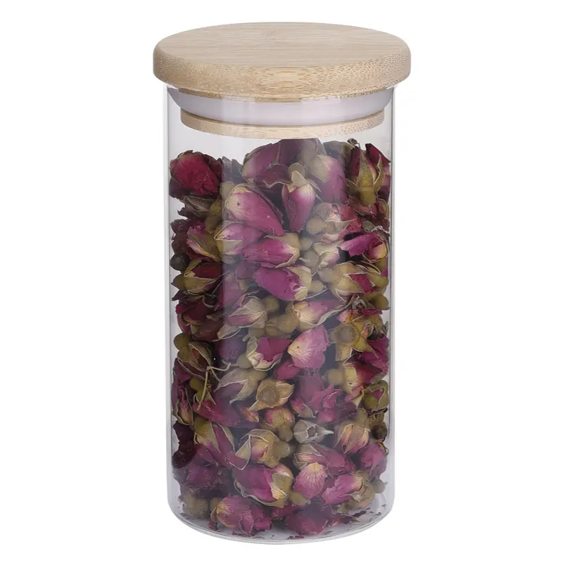 Free Sample Decorate Glass Jars Transparent Mason Jar Glass Wide Mouth Glass Jar