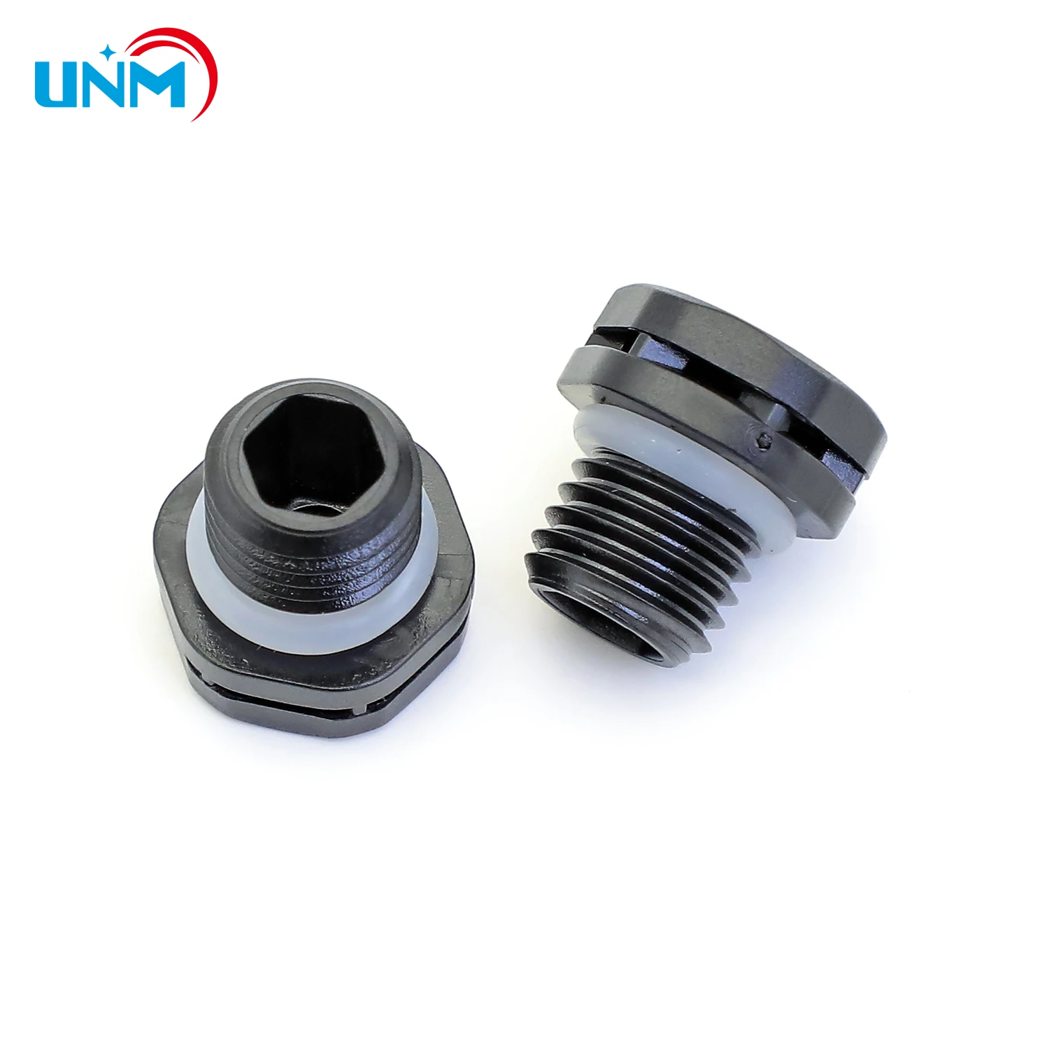 UNM Air Vent Plug Valve M12 Breather PTFE Membrane Vent M12 Black Waterproof Breathable Screw Valve