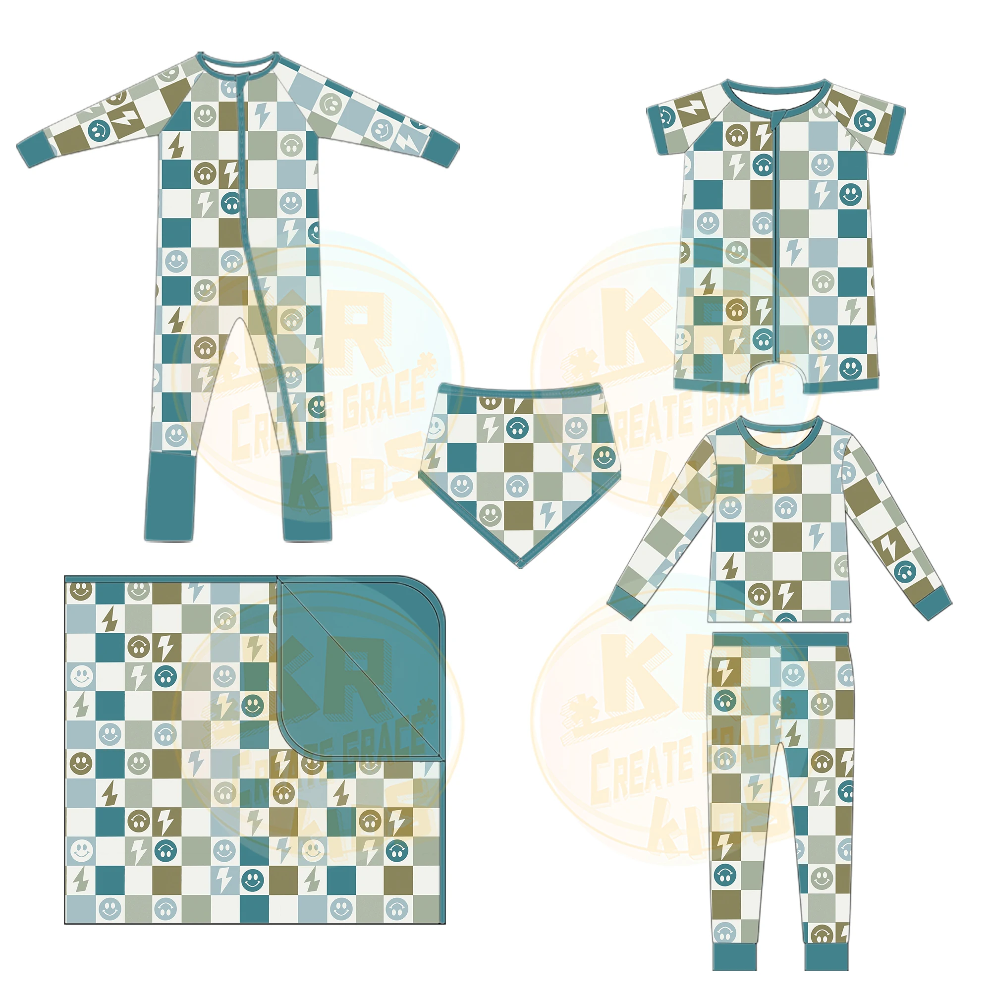 Custom high quality western design baby boys toddler infant bamboo fiber rompers kids boy matching accessories clothes