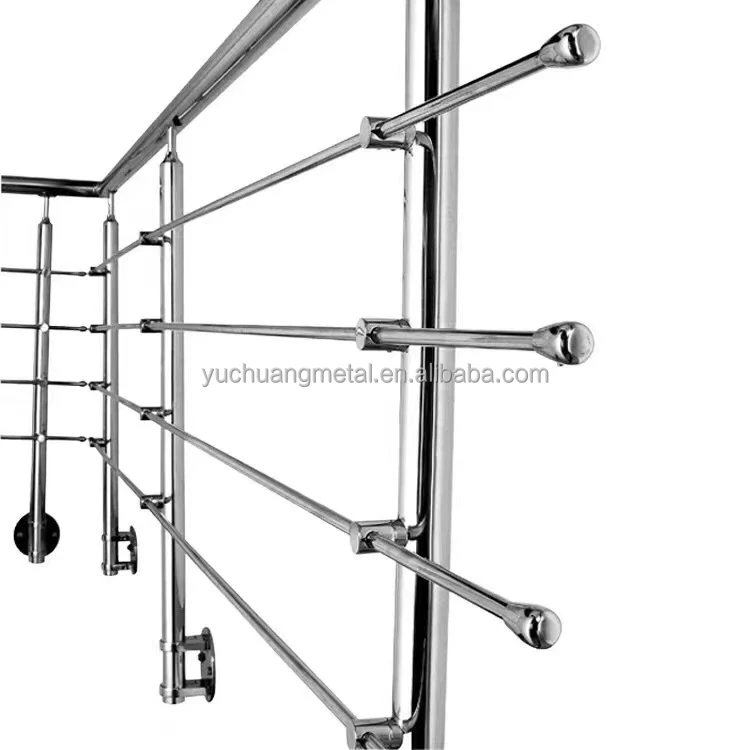 End Cover Cable Railing Tube Accessories Stainless Steel Hand rail fittings for Stair railing
