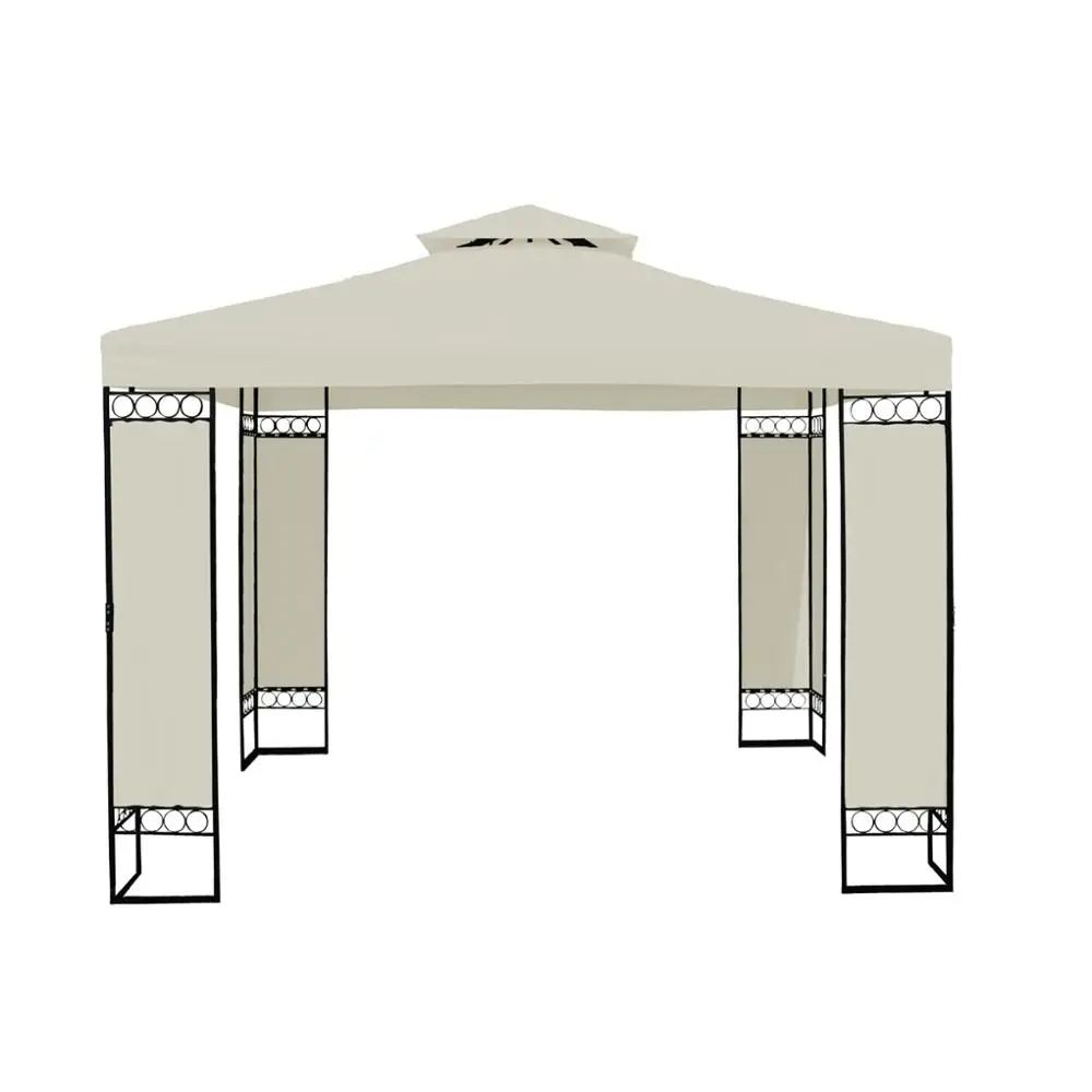 High quality outdoor Double Roof screen metal gazebo  outdoor  canopy pavilion
