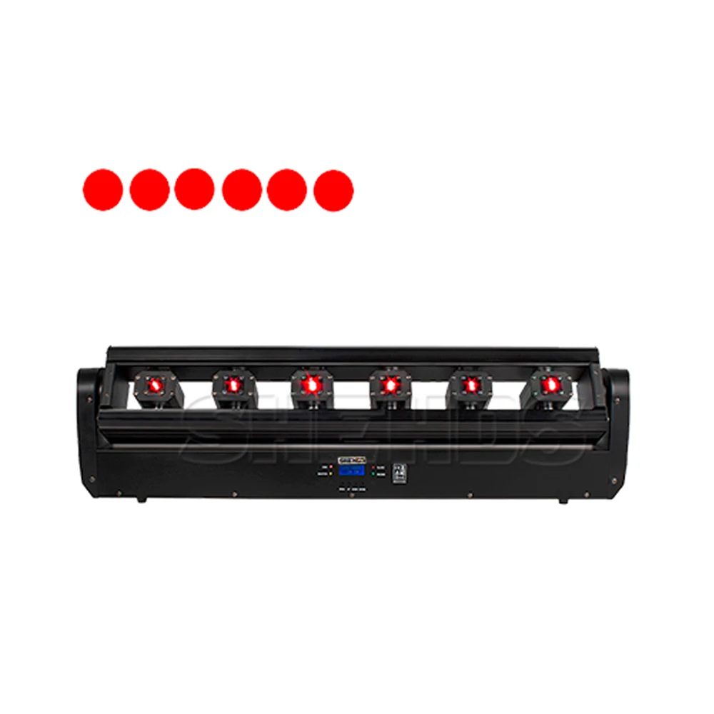 6x500mw Six Eyes DMX Beam Moving Head Red Laser Bar Light for Dj Disco Party