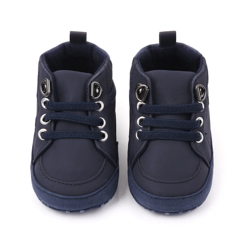 Infant Baby Boys Girls Canvas Toddler Sneakers Non-Slip First Walkers Ankle Boots