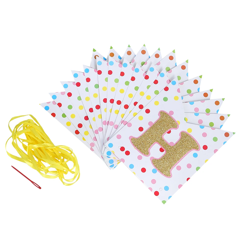 Wholesale happy birthday party decoration set girl or boy little angel word happy birthday banner