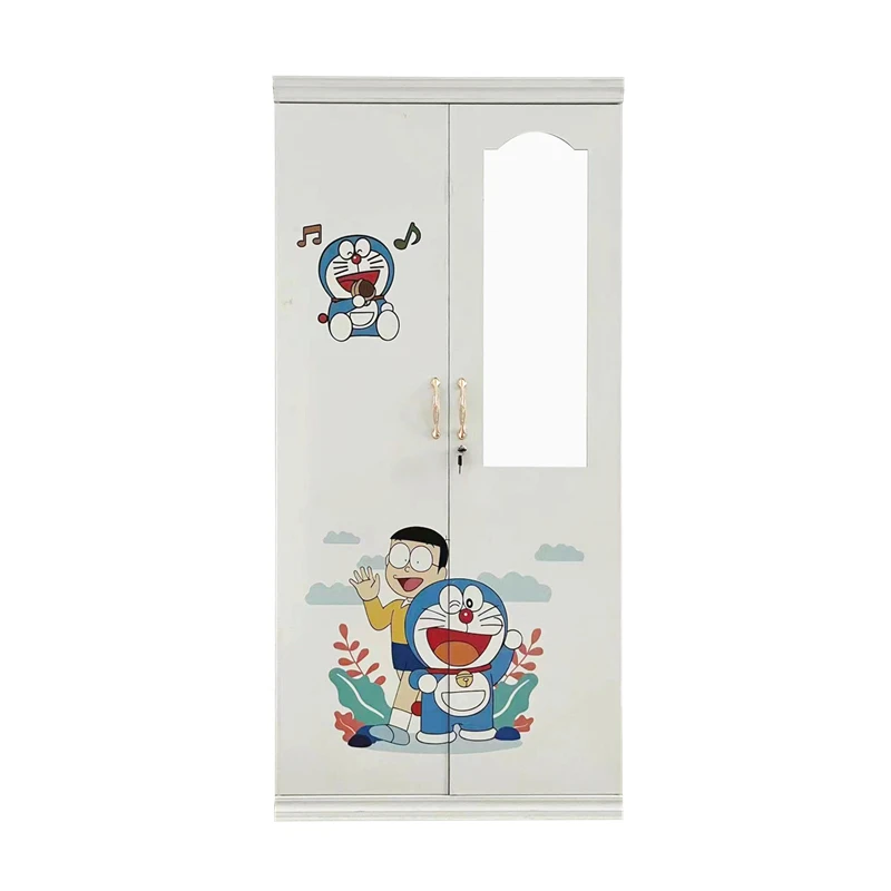 hot sell metal swing door wardrobe bedroom steel lockable wardrobe cabinet