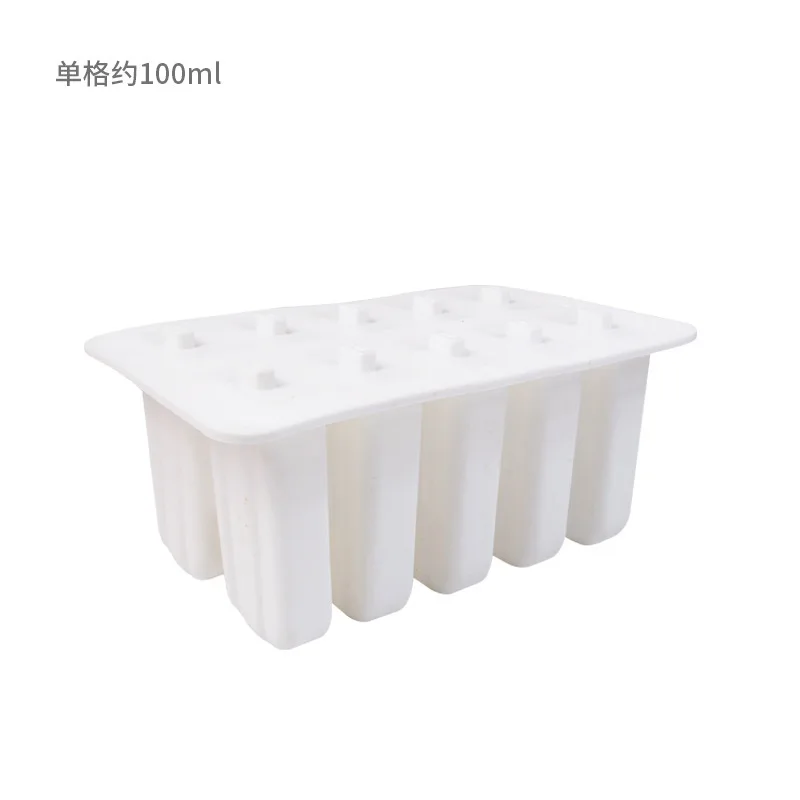 Форма DUMO для домашнего мороженого, формы силиконовые для мороженого, форма для мороженого с 10 полостями, с крышкой, без БФА