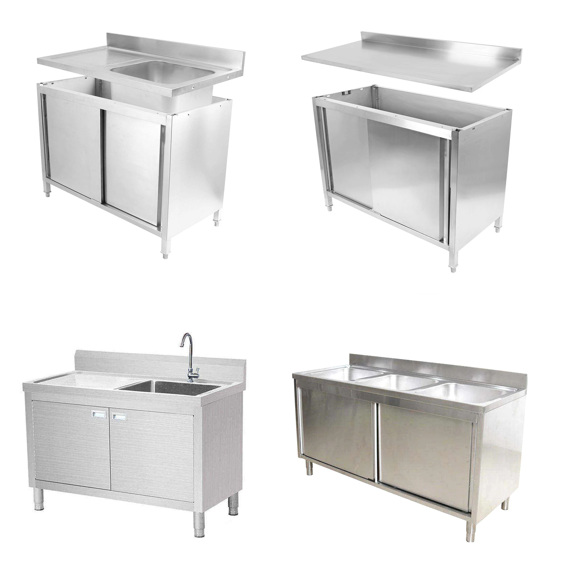 Commercial Kitchen Outdoorrfashionrant Catering Tattoo Accessories Washing Sink Stainless Steel Carton Square Modern Polished
