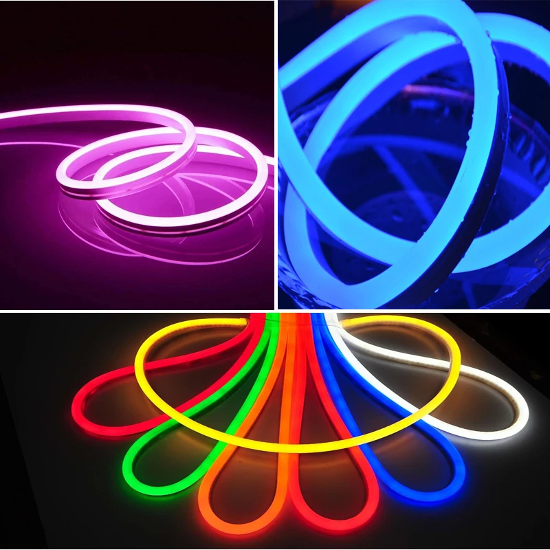 Waterproof PVC neon flex DMX RGB SMD5050 60leds/M 14*26mm architectural decoration LED neon strip light