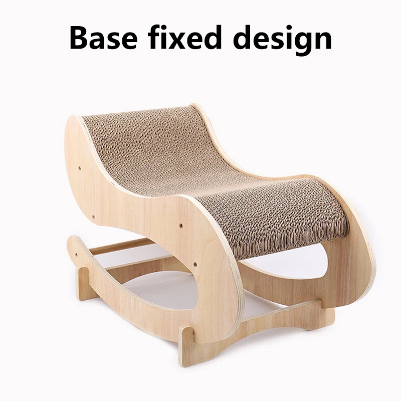 AliGan-Baby Cat scratching pad solid wood shaker cat litter cardboard house corrugated lounge bed for furniture scratcher toy