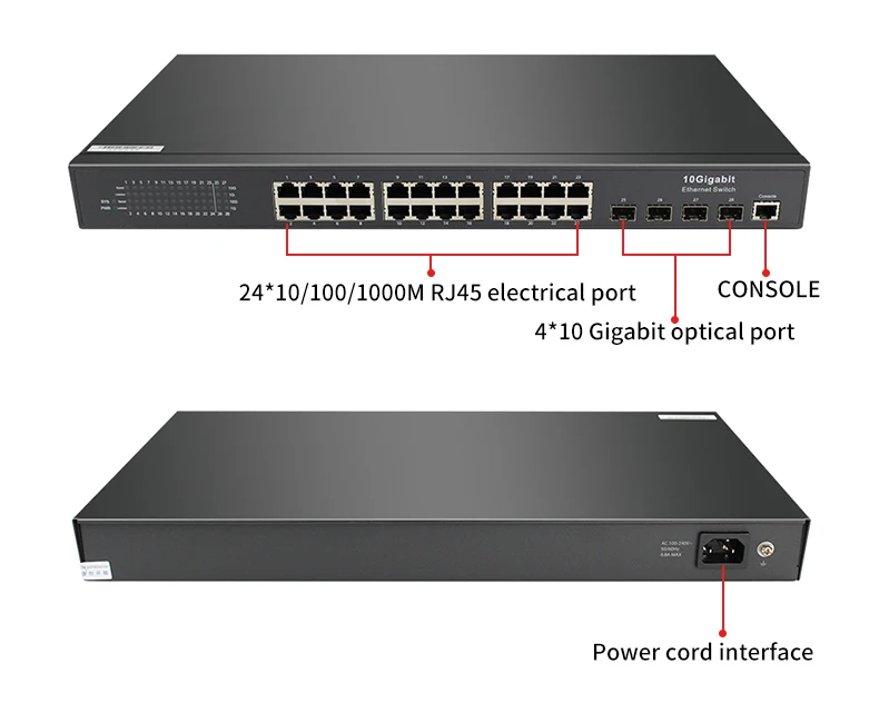 BK 2021 New Product 24 Port TP-link POE Gigabit Port Switch